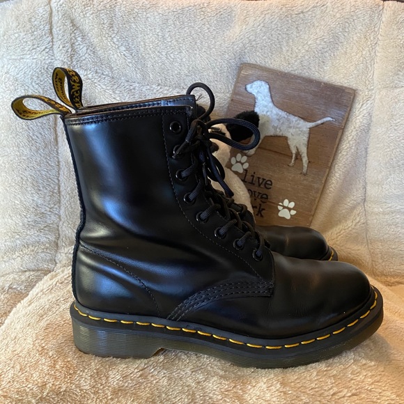 Dr Martens 1460 S7 Black Smooth Leather Boots🖤🖤 - Picture 3 of 8